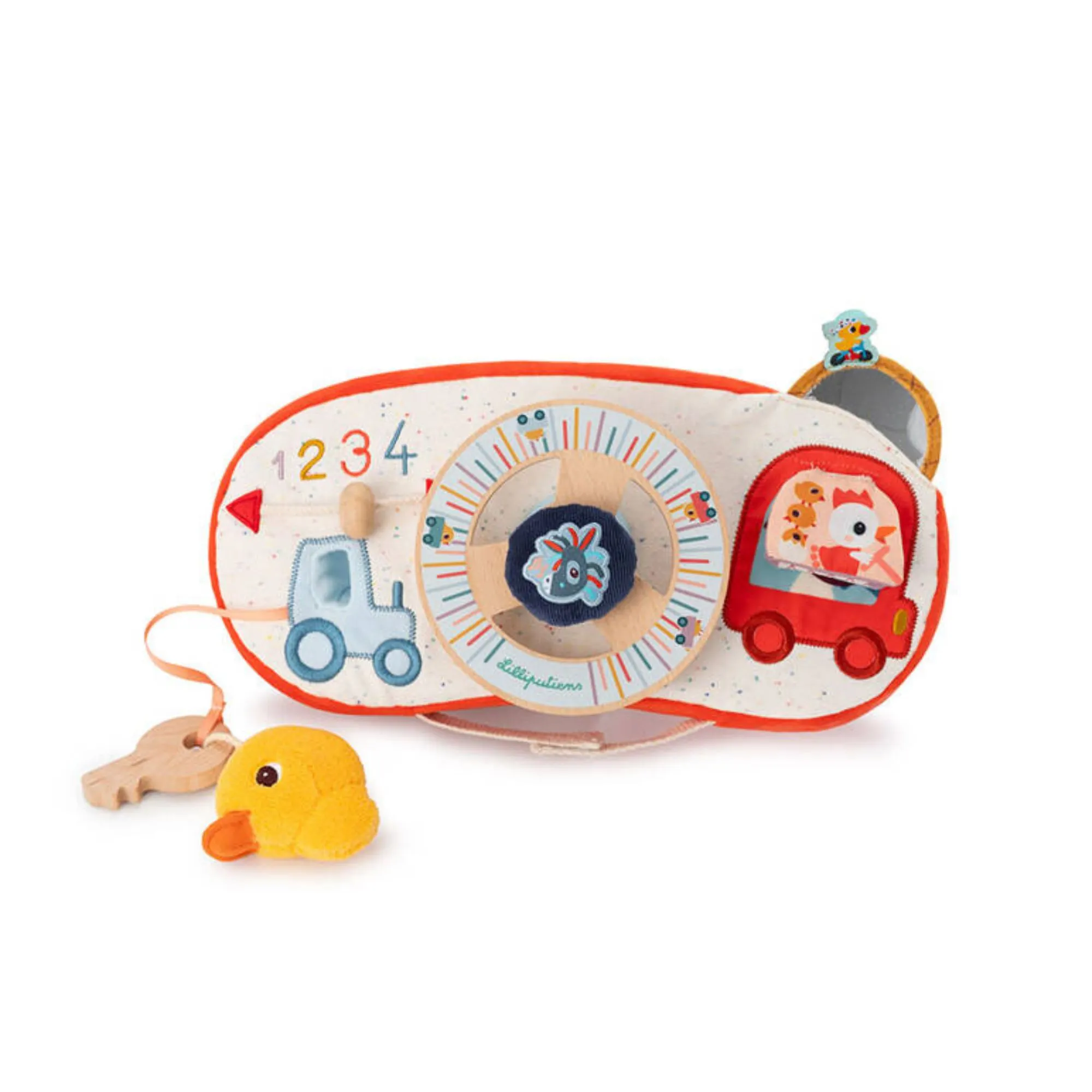 Lilliputiens - miękka sensoryczna tablica manipulacyjna farma Lilliputiens - miękka sensoryczna tablica manipulacyjna farma