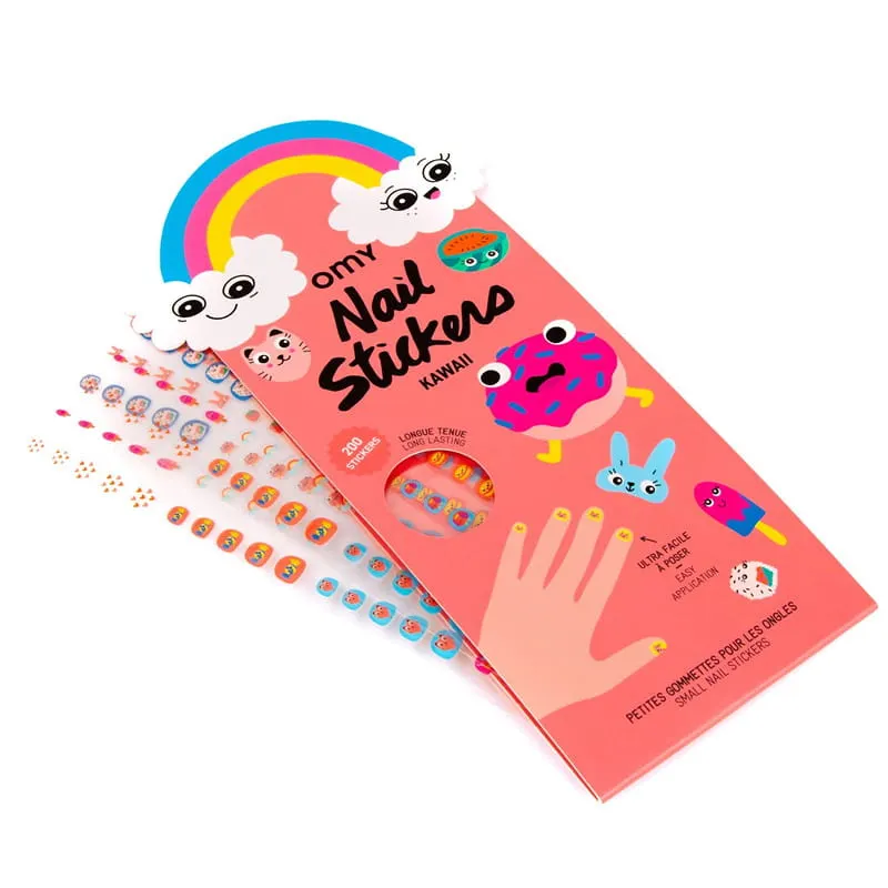 Omy - naklejki na paznokcie dla dzieci 200 sztuk Omy - naklejki na paznokcie dla dzieci 200 sztuk