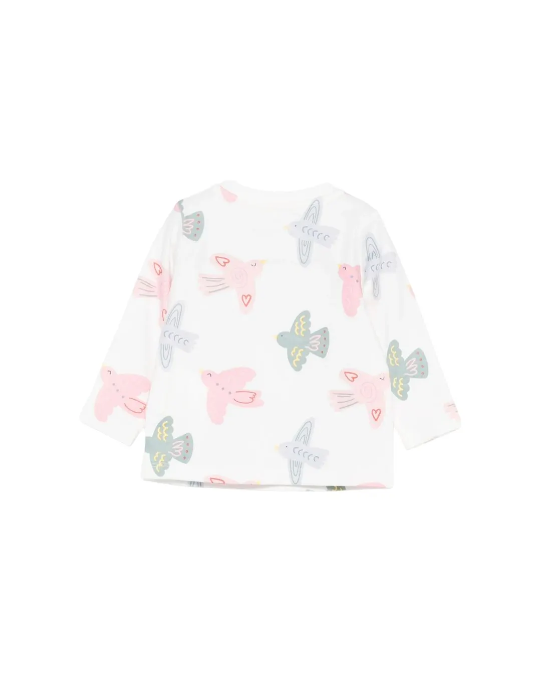 Stella McCartney - koszulka niemowlęca z długim rękawem Birds biała Stella McCartney - koszulka niemowlęca z długim rękawem Birds biała