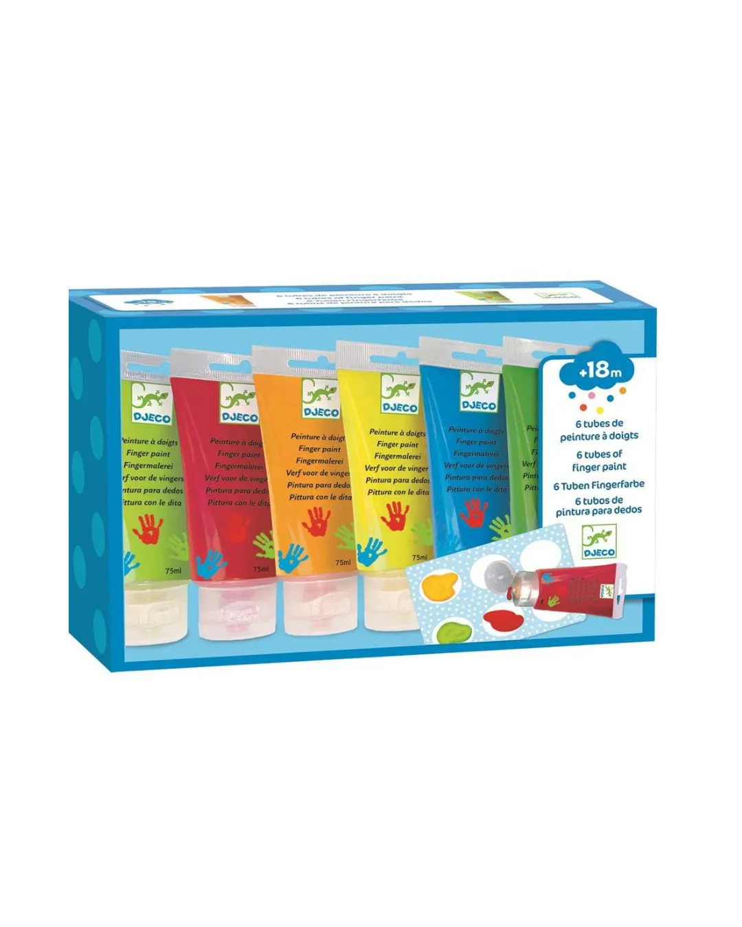 Djeco - bezpieczne farby do malowania palcami Djeco - bezpieczne farby do malowania palcami