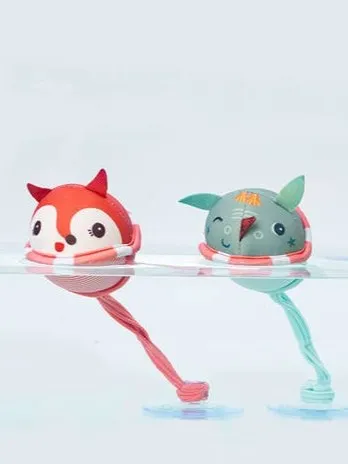 Lilliputiens - zestaw 3 piłeczki z przyssawkami do kąpieli Smok Joe 