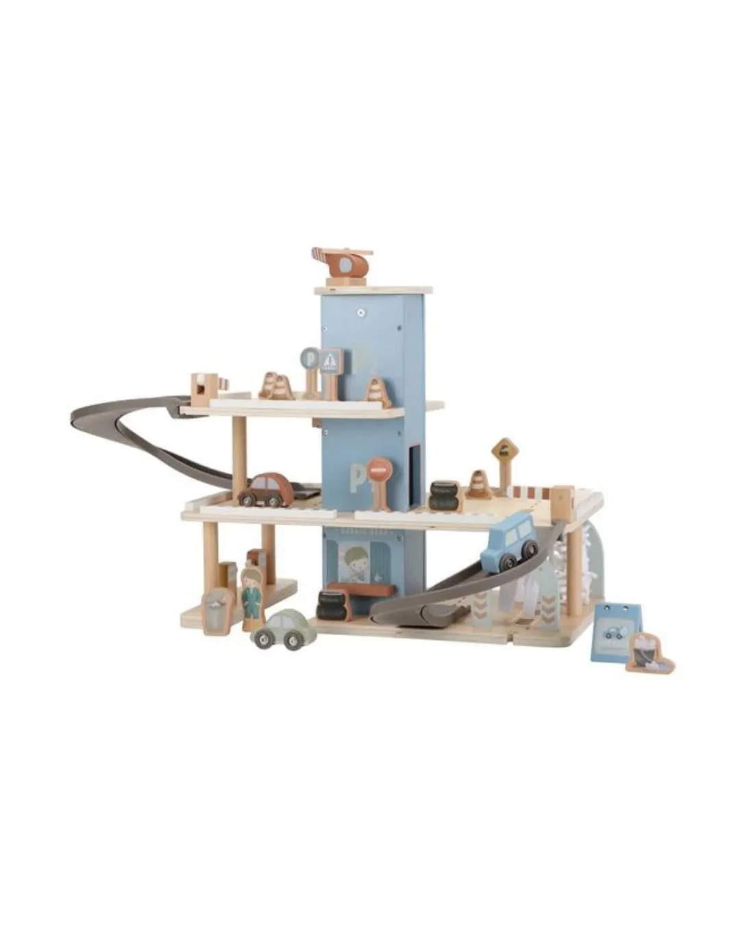 Little Dutch - garaż wielopoziomowy FSC niebieski