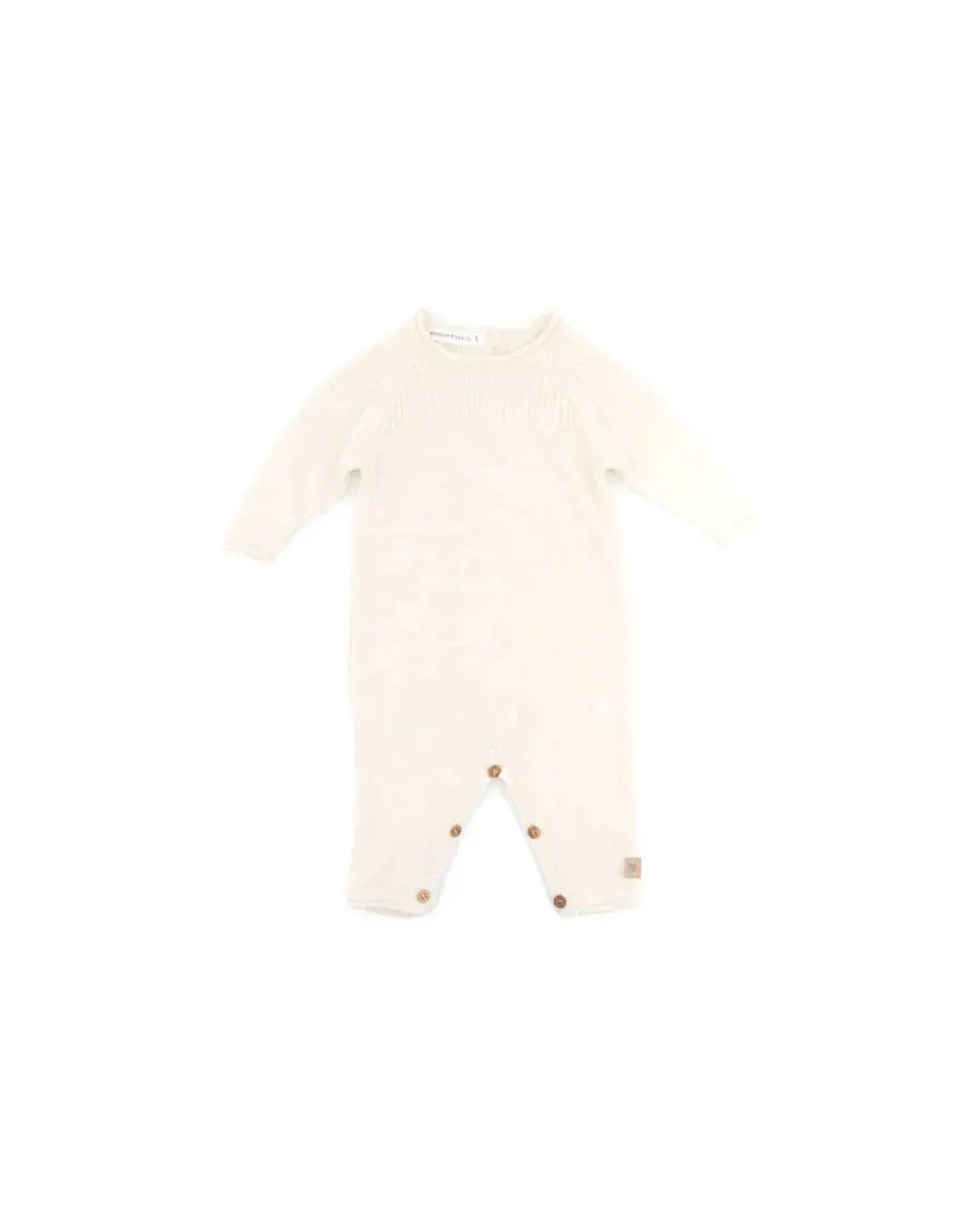 Bamboom - dzianinowy pajacyk bez stópek biały