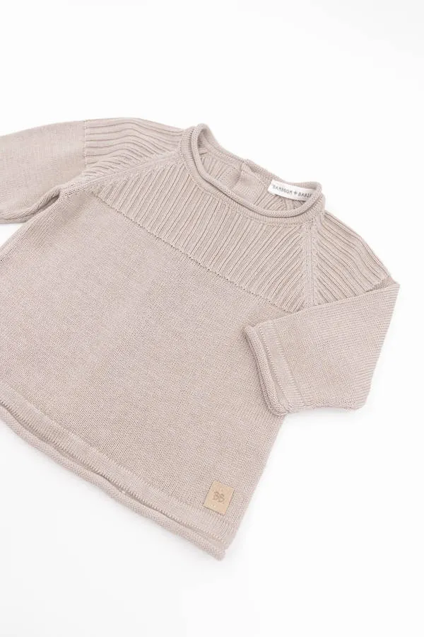 Bamboom - bambusowy sweter dla niemowlaka kamelowy Bamboom - bambusowy sweter dla niemowlaka kamelowy