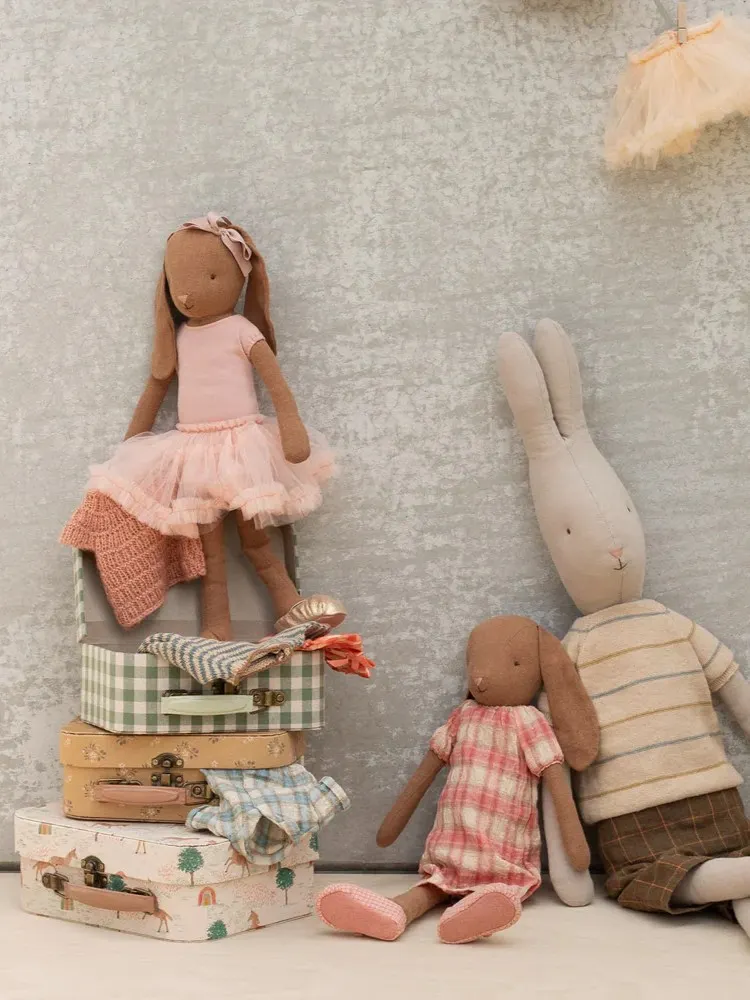 Maileg - strój baletowy i spódnica dla królika w rozmiarze 3 - różowy