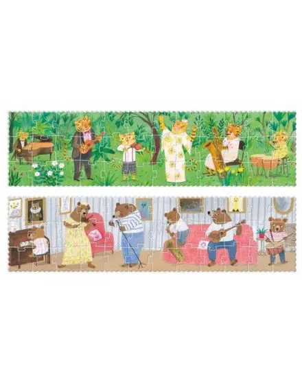 Londji - dwustronne puzzle dla dzieci Dzika Muzyka Londji - dwustronne puzzle dla dzieci Dzika Muzyka