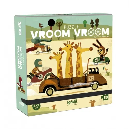 Londji - puzzle Vroom Vroom 50 elementów