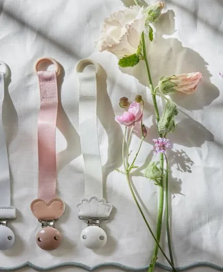 Elodie Details - zawieszka do smoczka dla niemowląt Vanilla White