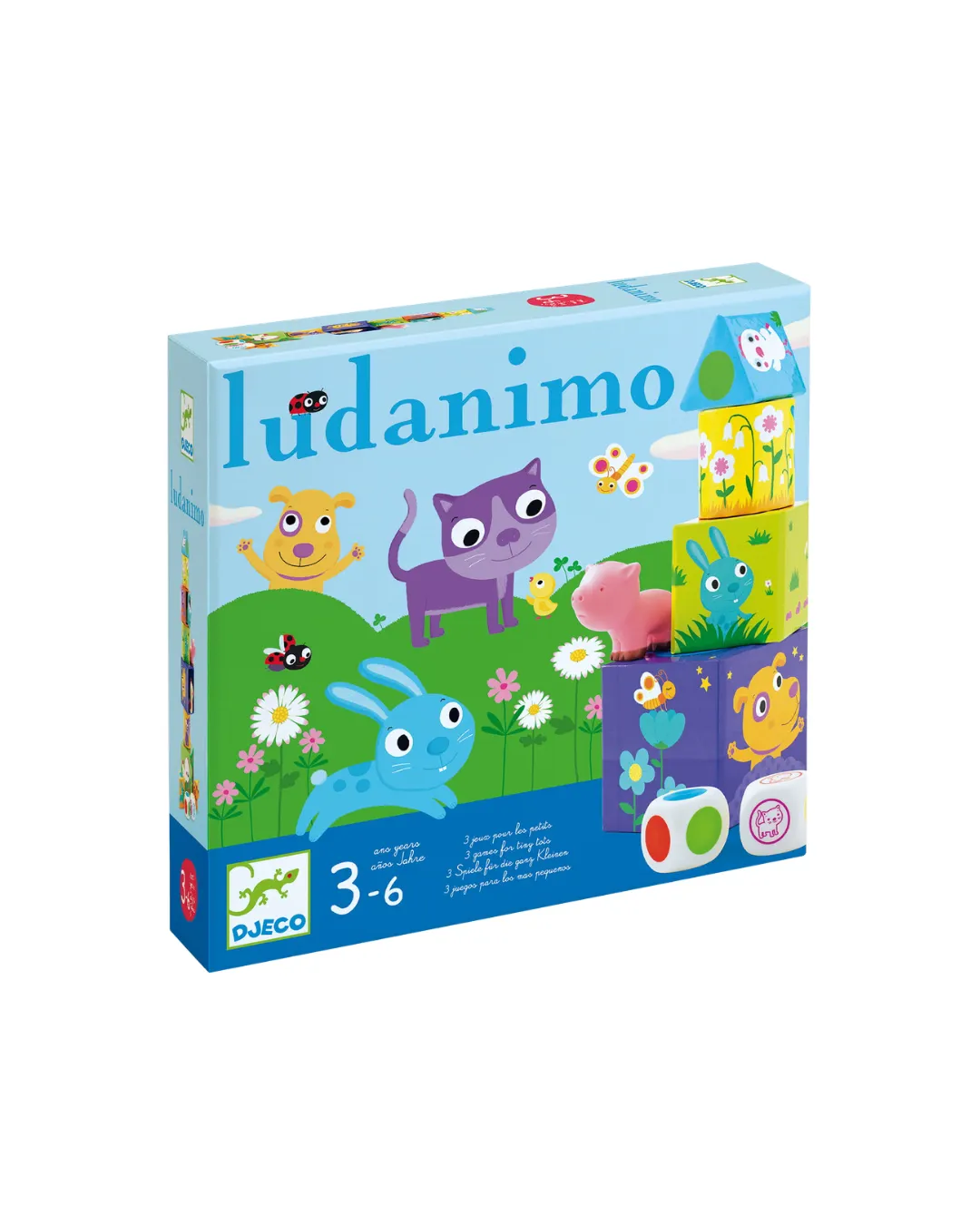 Djeco - gra Ludanimo zestaw 3 gier dla dzieci