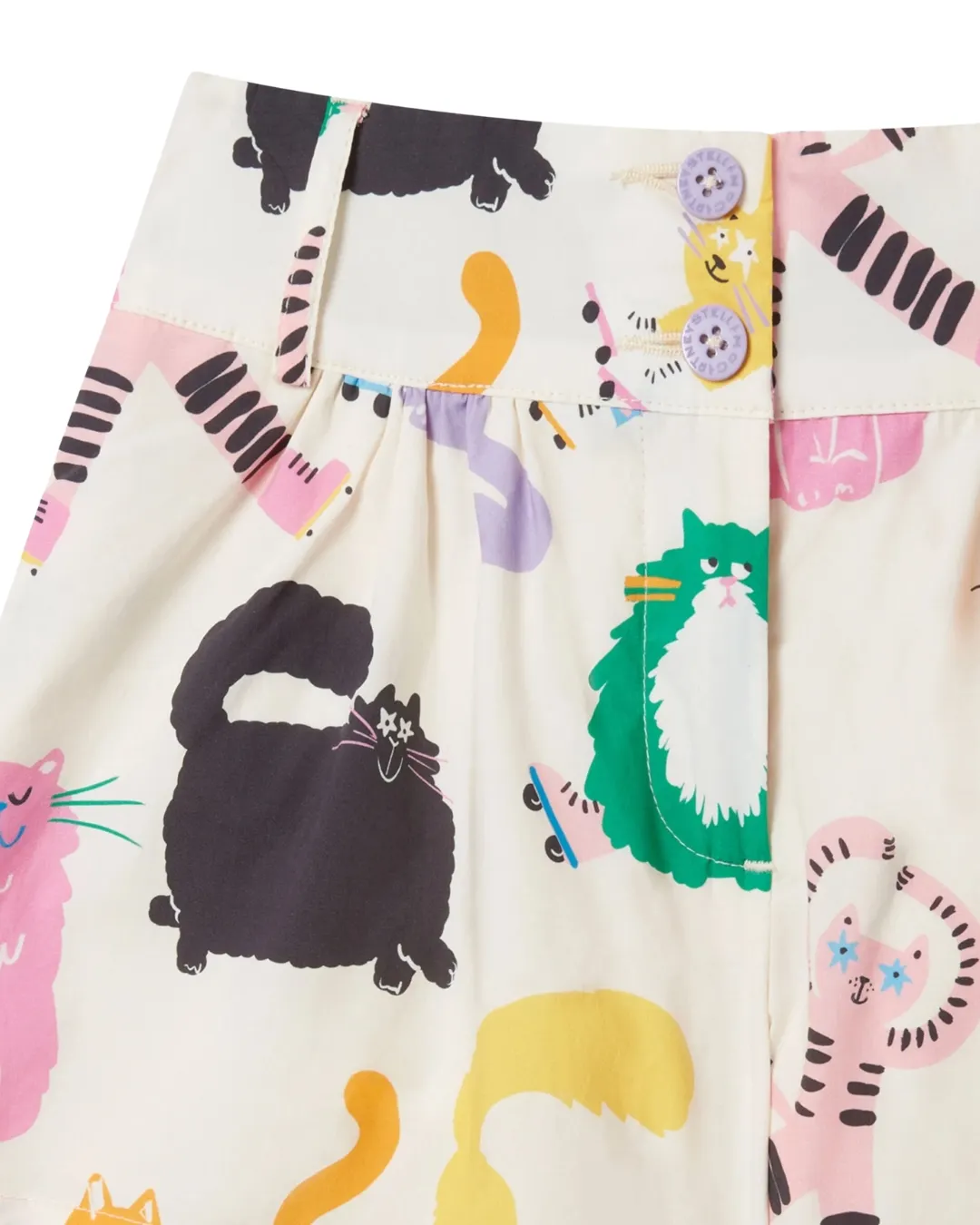 Stella McCartney - szorty dziewczęce Cats Print Shorts Stella McCartney - szorty dziewczęce Cats Print Shorts