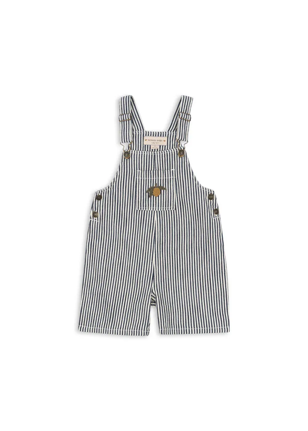 Konges Sløjd - ogrodniczki dziecięce Fender Overalls GOTS naval stripe