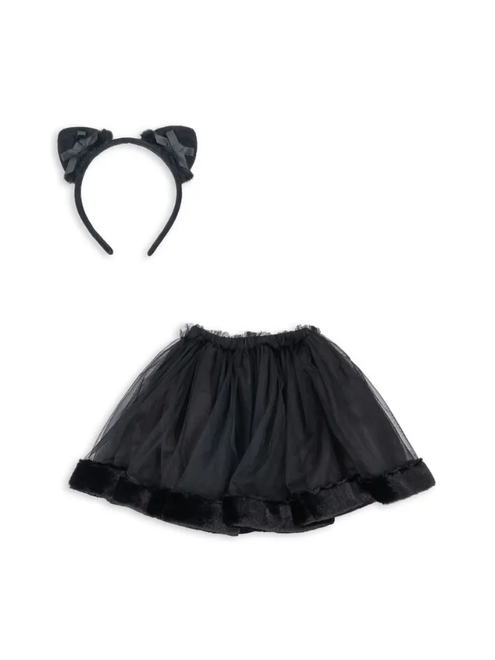 Konges Sløjd - strój czarnego kota ze spódniczką Cat Skirt Costume Konges Sløjd - strój czarnego kota ze spódniczką Cat Skirt Costume