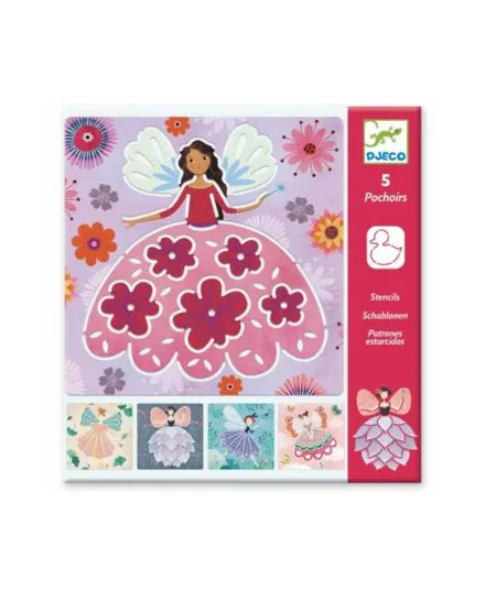 Djeco - szablony do odrysowywania dla dzieci wróżki Djeco - szablony do odrysowywania dla dzieci wróżki