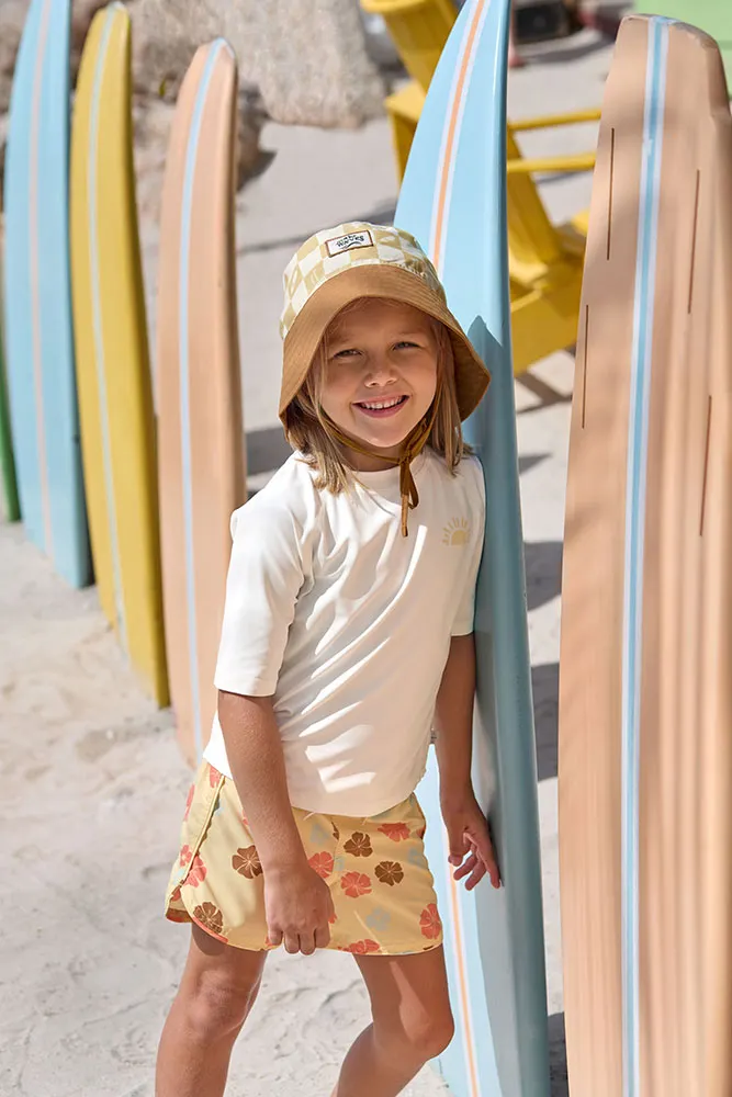 Lassig - dziecięca koszulka z krótkim rękawem Rashguard LSF UV Sunshine sea salt