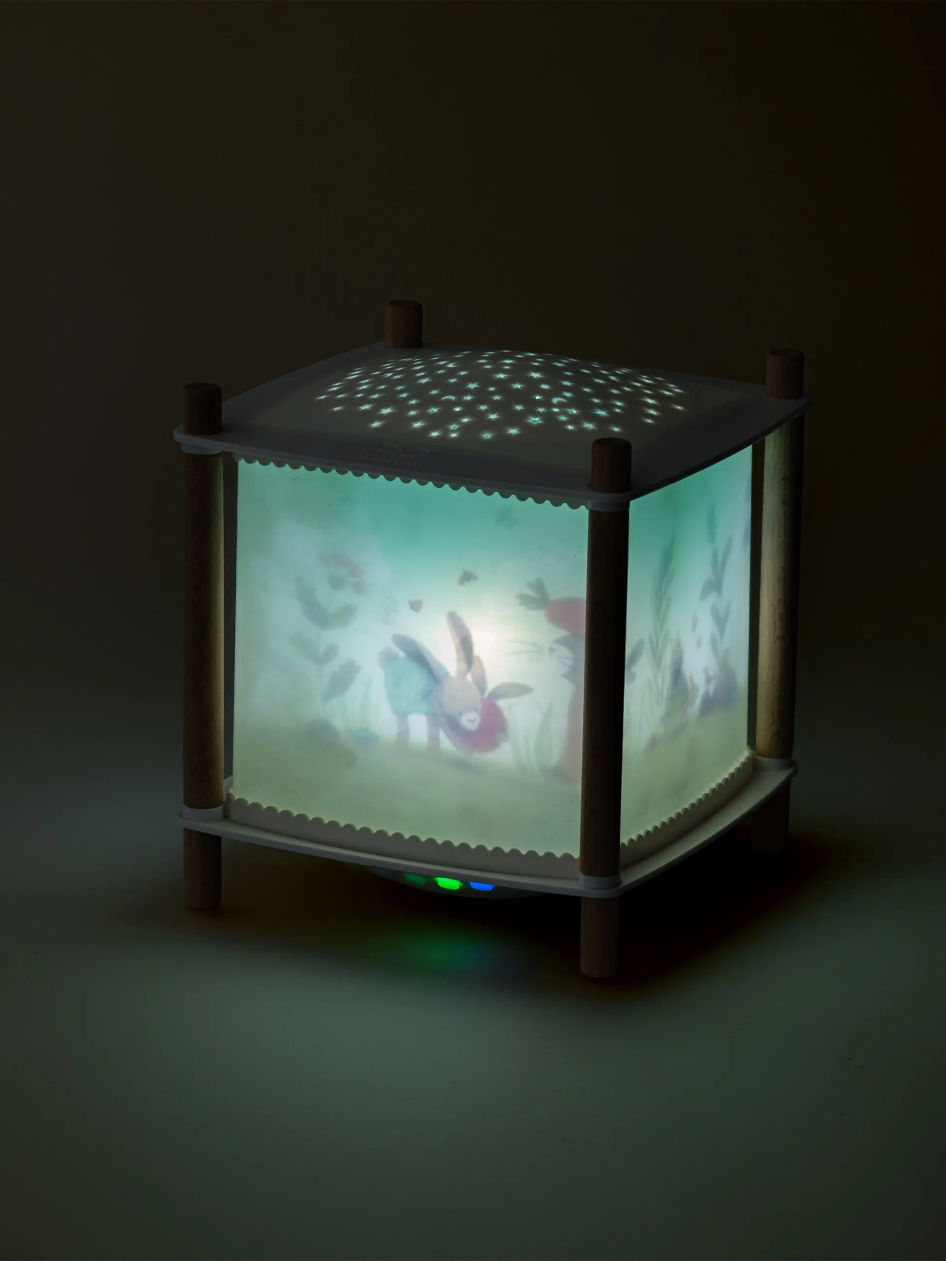 Moulin Roty - Magiczna lampka Trzy małe króliczki