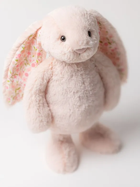 Jellycat - króliczek z Kwiecistymi Uszami Pudrowy Róż „Cherry” 31 cm