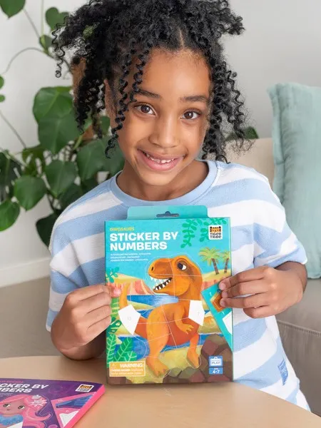 Tiger Tribe - wyklejanie po numerach Dinozaury