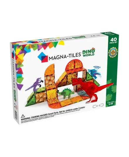Magna-Tiles - klocki magnetyczne Dino World 40 elementów 3+ Magna-Tiles - klocki magnetyczne Dino World 40 elementów 3+