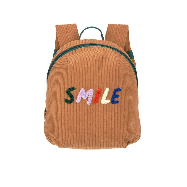 Lassig - plecak mini sztruks Little Gang Smile Caramel Lassig - plecak mini sztruks Little Gang Smile Caramel