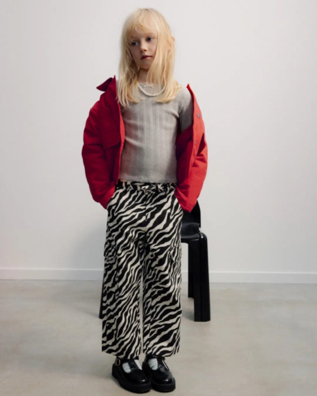 The New Society - spodnie Dakota Zebra Print The New Society - spodnie Dakota Zebra Print