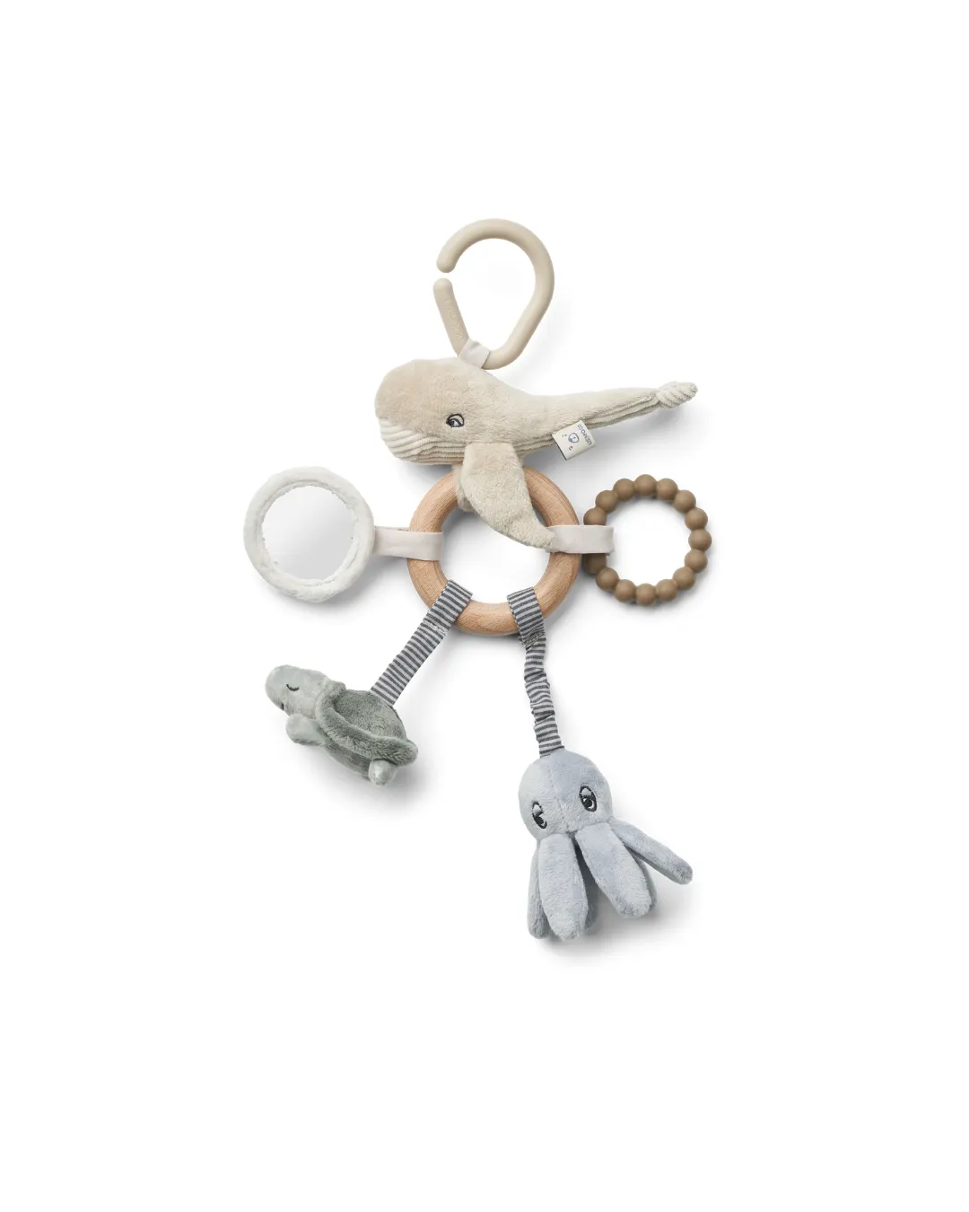 Liewood - zawieszka do wózka zabawka edukacyjna Angie Sea Creature mist mix Liewood - zawieszka do wózka zabawka edukacyjna Angie Sea Creature mist mix