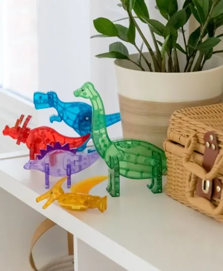 Magna-Tiles - zestaw magnetycznych figurek Dino 5 elementów Magna-Tiles - zestaw magnetycznych figurek Dino 5 elementów