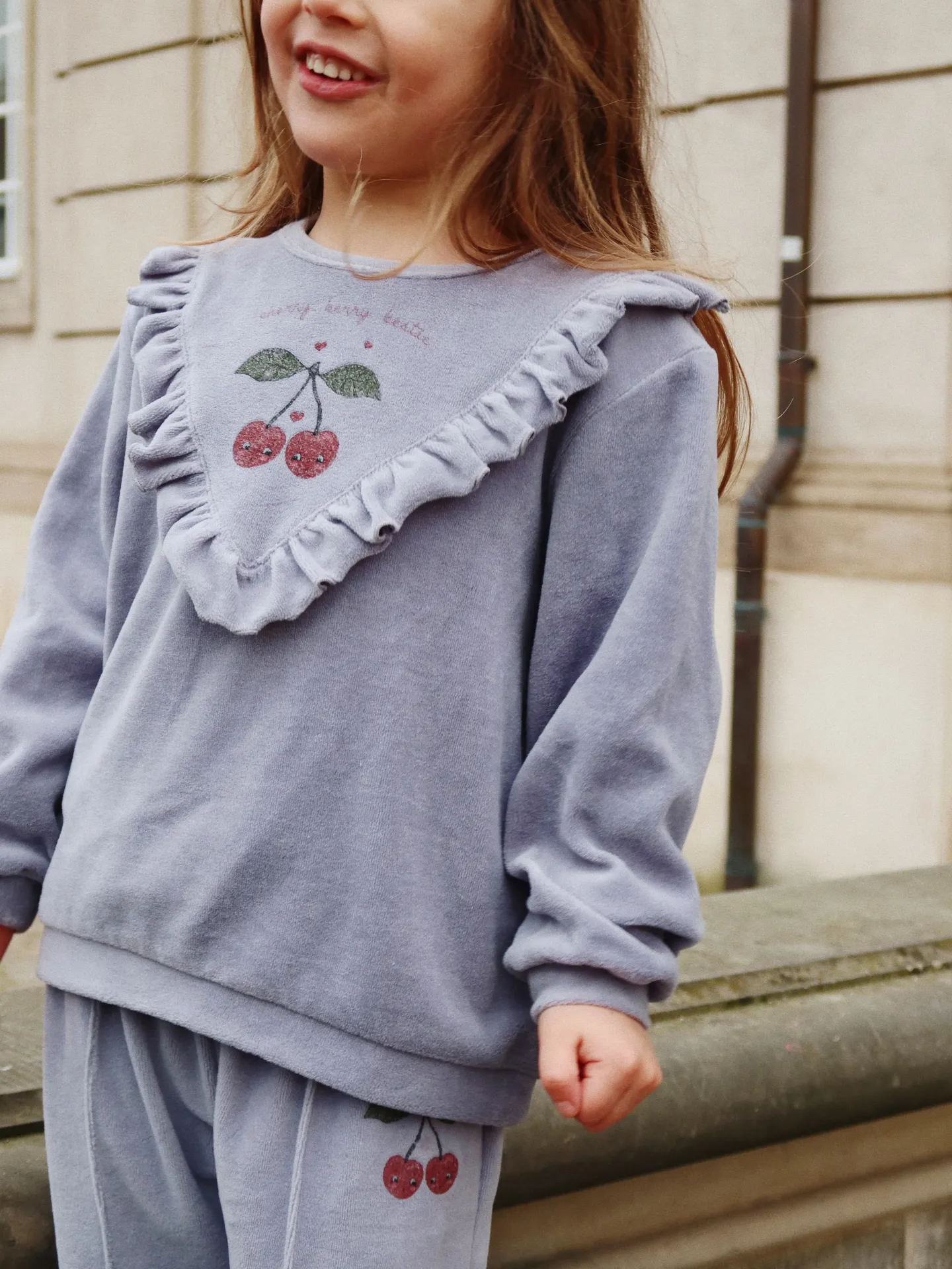 Konges Sløjd - bluza welurowa Wally Sweat Shirt Tradewinds Konges Sløjd - bluza welurowa Wally Sweat Shirt Tradewinds