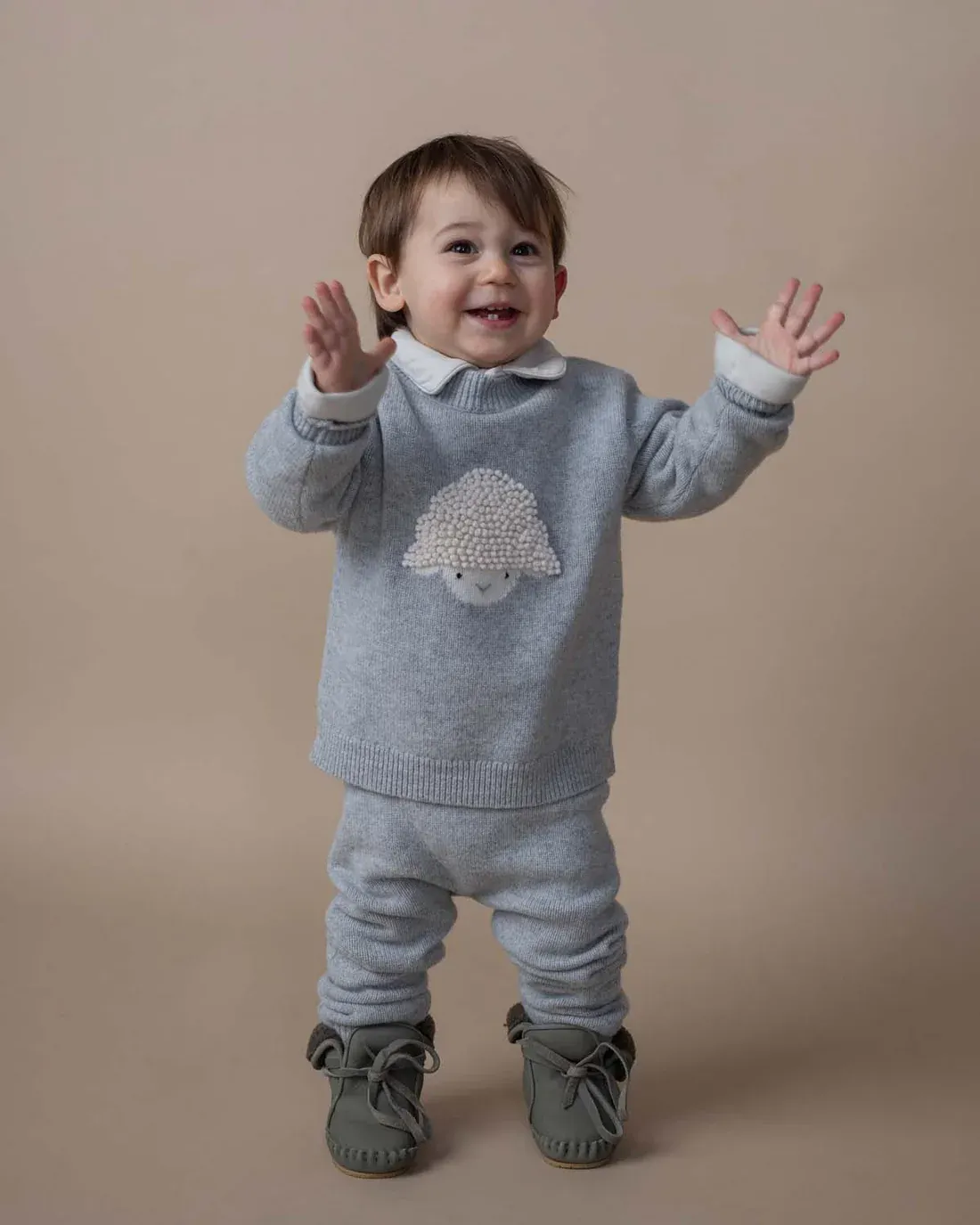 Donsje - sweter dla malucha z wełny merino Denn Merino Wool Lammy