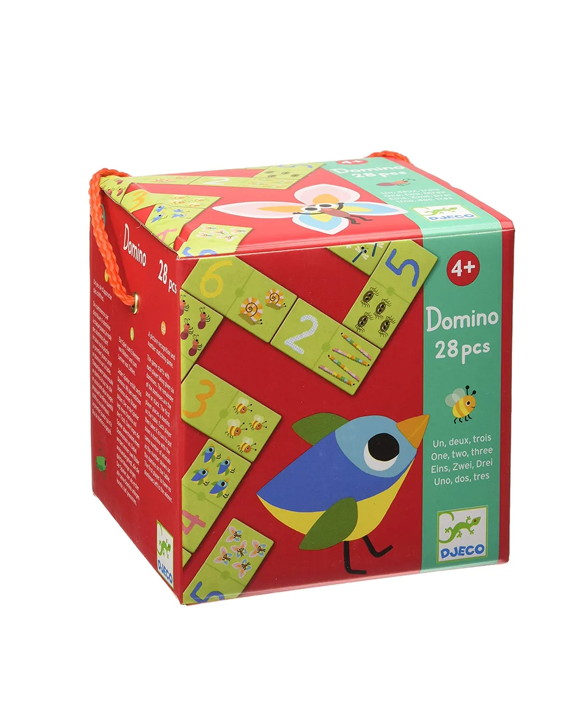 Djeco - gra w domino tekturowe z liczbami Djeco - gra w domino tekturowe z liczbami