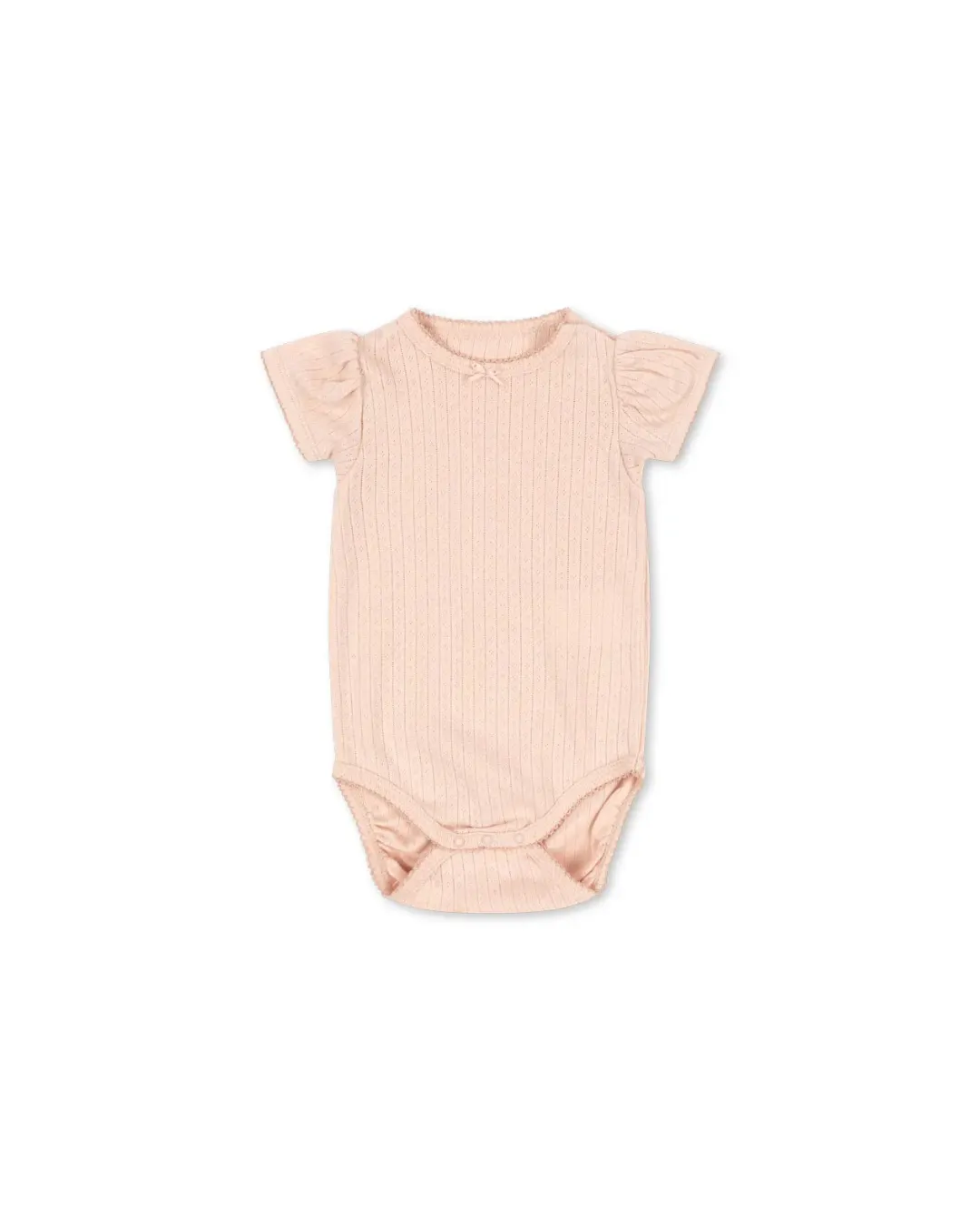 Konges Sløjd - body z bufiastymi rękawami Minnie Puff Body GOTS Cameo Rose