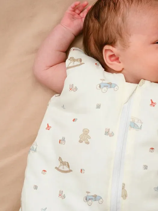 Cam Cam Copenhagen - śpiworek dla niemowląt bawełniany 0-6 miesięcy Vintage Toys