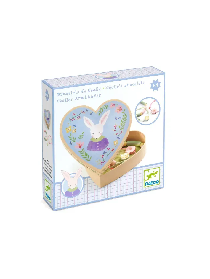 Bransoletki w ozdobnym pudełku Djeco Cecile Bransoletki w ozdobnym pudełku Djeco Cecile