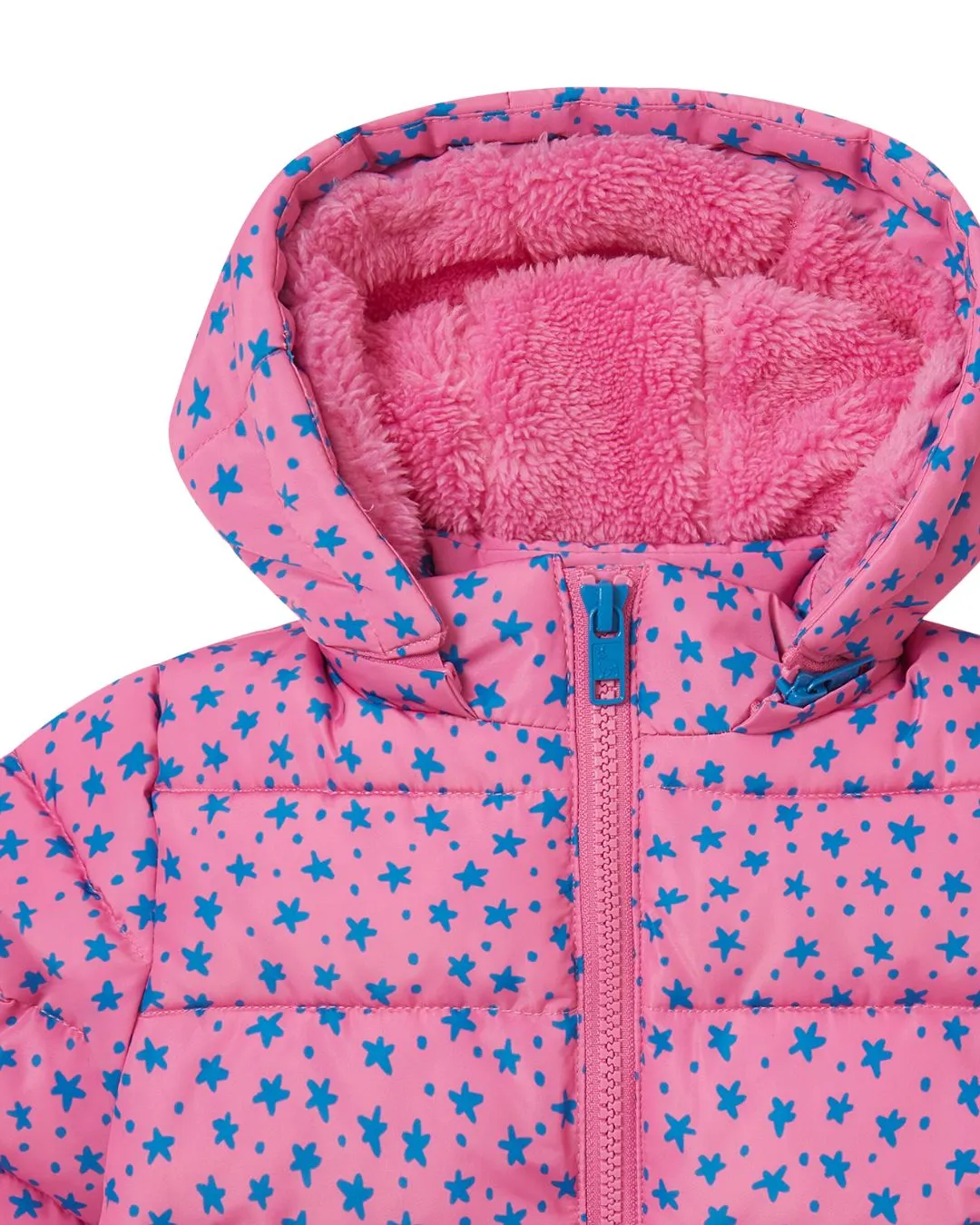 Stella McCartney - puchowa kurtka niemowlęca Star Print różowa Stella McCartney - puchowa kurtka niemowlęca Star Print różowa