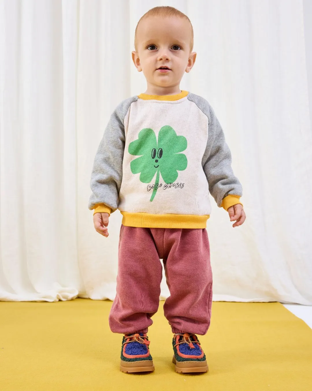 BOBO CHOSES - niemowlęce spodnie dresowe Curve Jogging Pants BOBO CHOSES - niemowlęce spodnie dresowe Curve Jogging Pants