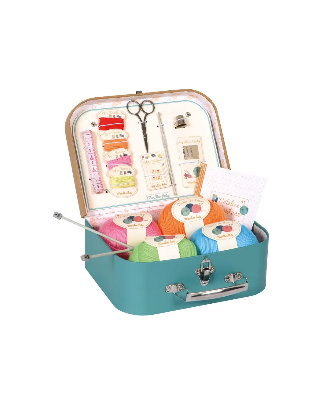 Moulin Roty - zestaw do szycia i robienia na drutach dla dzieci