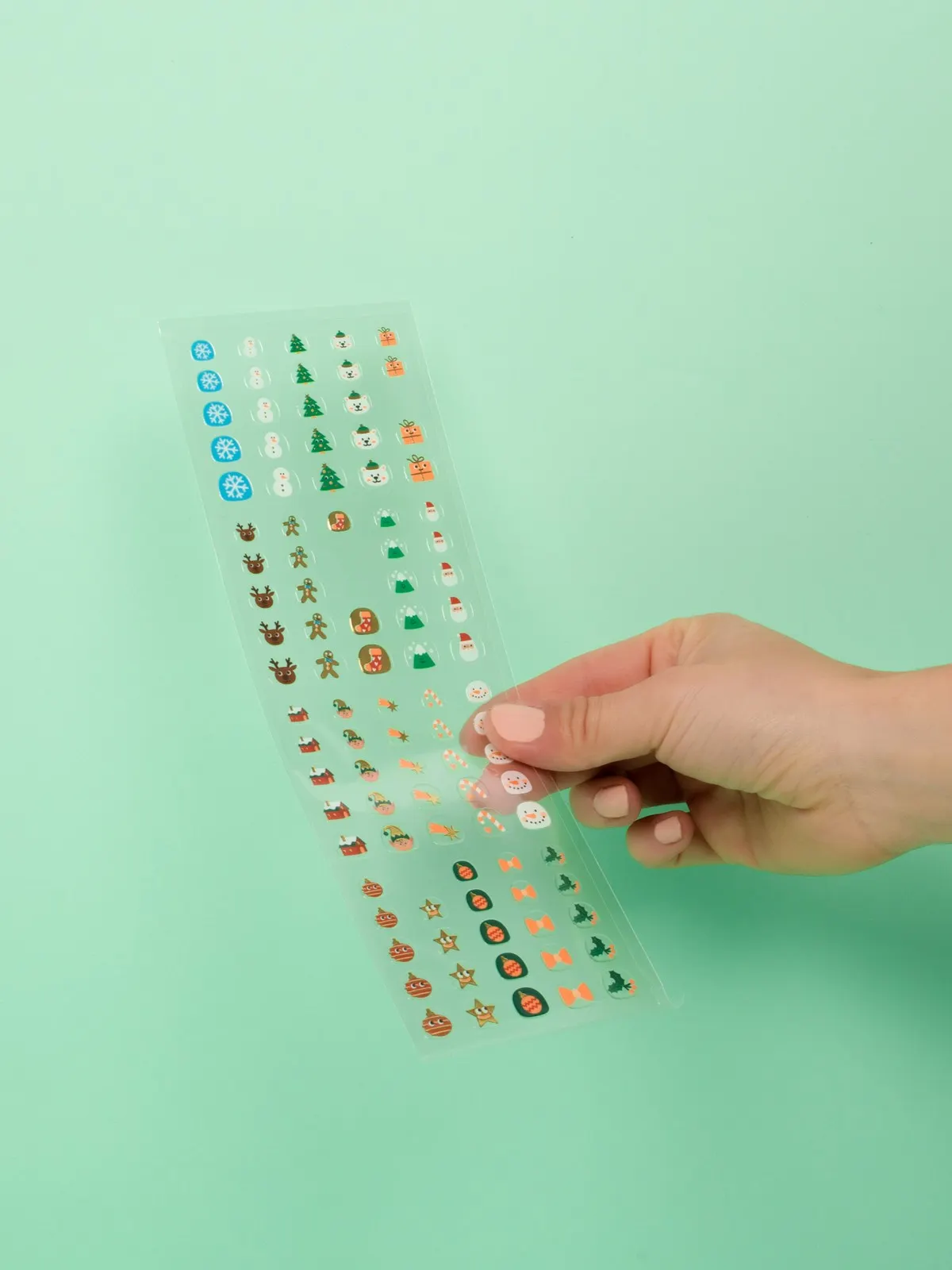  Naklejki na paznokcie dla dzieci Omy Choinka