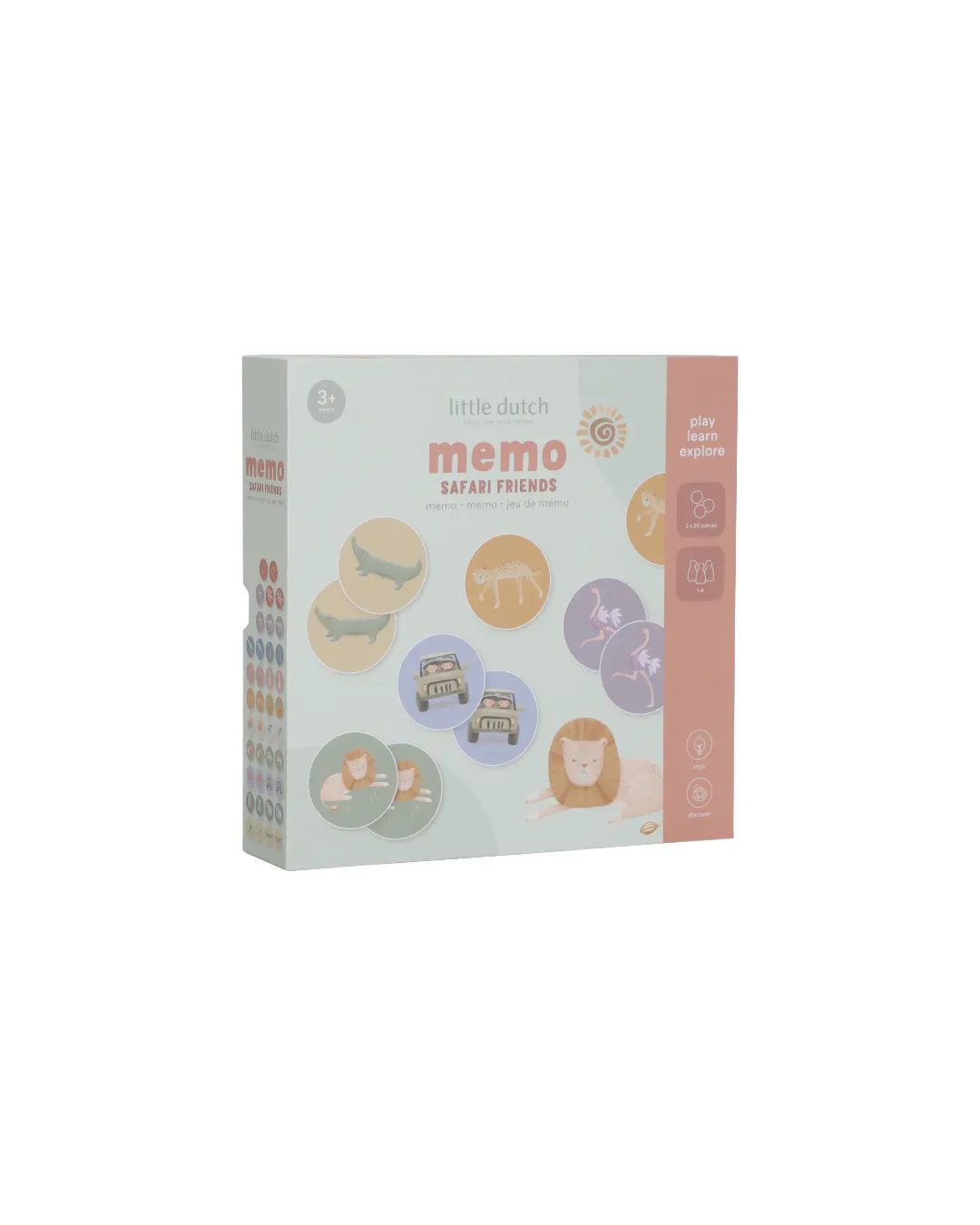Little Dutch - gra memo Safari Friends FSC Little Dutch - gra memo Safari Friends FSC