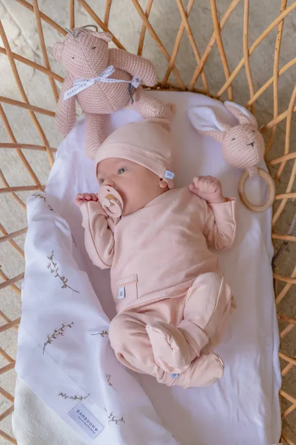 Bamboom - bambusowa bluzka niemowlęca z długim rękawem Pure różowa