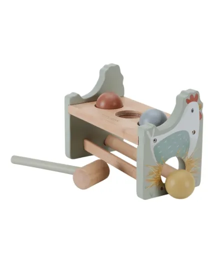 Little Dutch - drewniana przebijanka z młotkiem Little Farm Little Dutch - drewniana przebijanka z młotkiem Little Farm