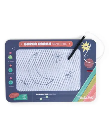 Moulin Roty - magnetyczny ekran do rysowania dla dzieci Kosmos