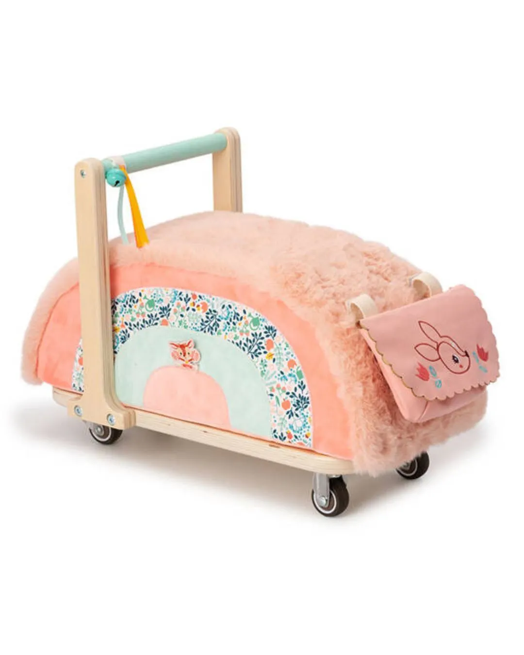 Lilliputiens - jeździk drewniany 2w1 z miękkim siedziskiem i torebką Sarenka Stella Lilliputiens - jeździk drewniany 2w1 z miękkim siedziskiem i torebką Sarenka Stella