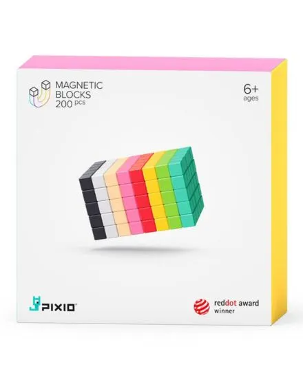 Pixio - klocki magnetyczne 200 sztuk Design Series Pixio - klocki magnetyczne 200 sztuk Design Series