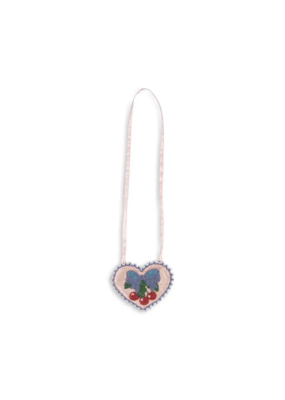 Konges Sløjd - mała torebka dziecięca z koralikami Beaded Heart Mini Purse