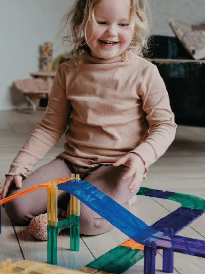 Cleverclixx - klocki magnetyczne Race Track Intense 65 elementów