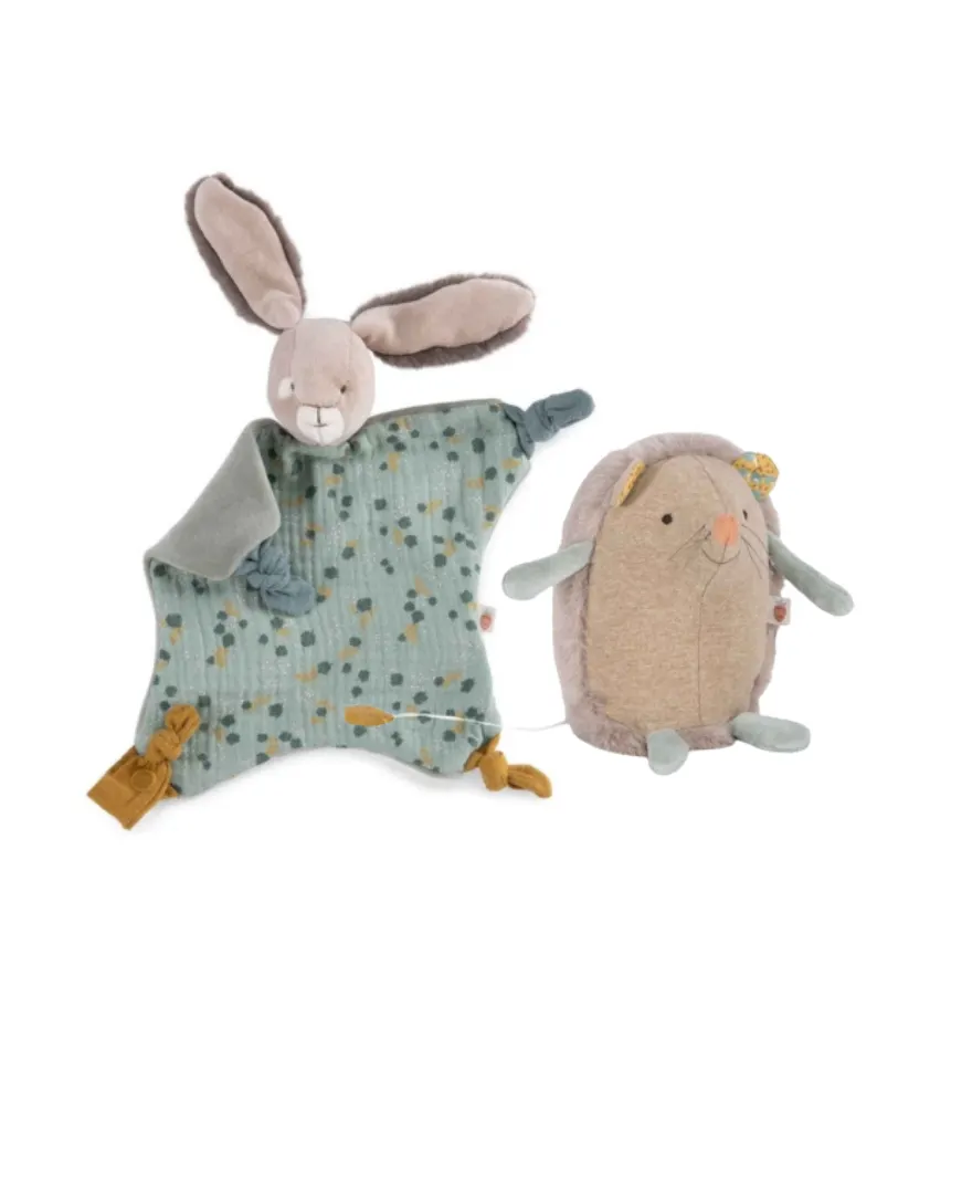 Moulin Roty – zestaw niemowlęcy Króliczek i Jeżyk Moulin Roty – zestaw niemowlęcy Króliczek i Jeżyk