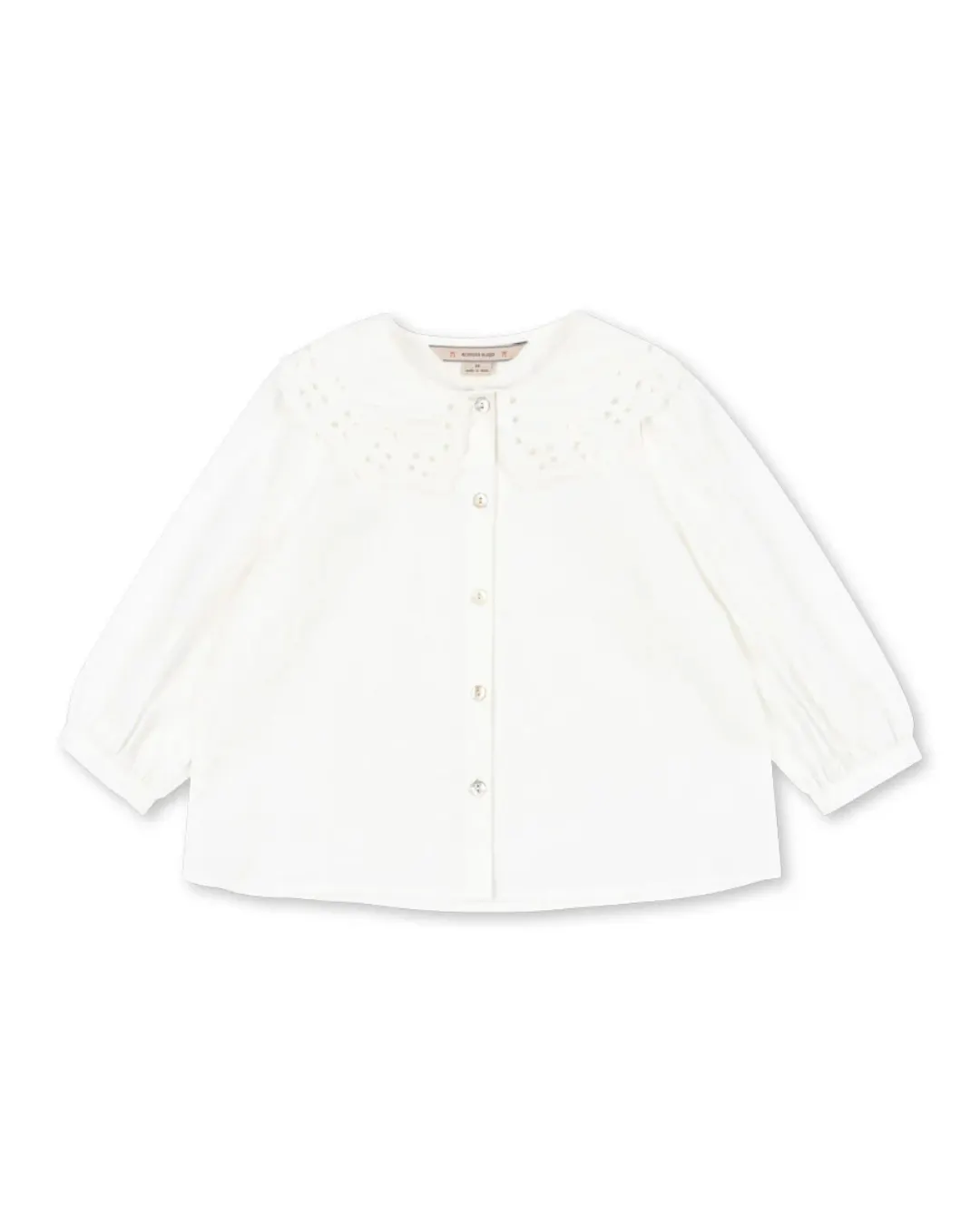 Konges Sløjd - koszula dziewczęca z kołnierzykiem Rilo Collar Shirt Optic white Konges Sløjd - koszula dziewczęca z kołnierzykiem Rilo Collar Shirt Optic white