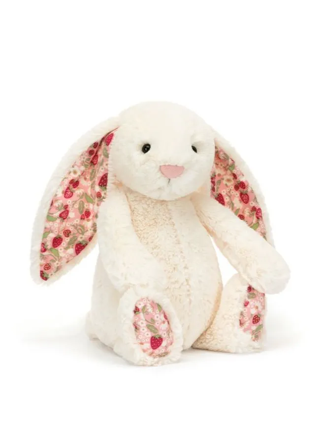 Jellycat - króliczek z Kwiecistymi Uszami Kremowy „Berry” 31 cm Jellycat - króliczek z Kwiecistymi Uszami Kremowy „Berry” 31 cm