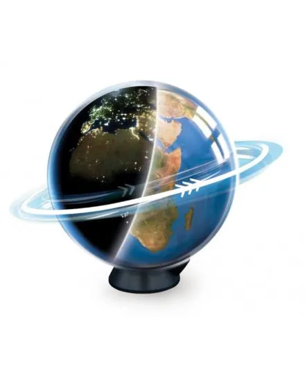 Buki - świecący i obracający się globus 2w1 Miasta Nocą