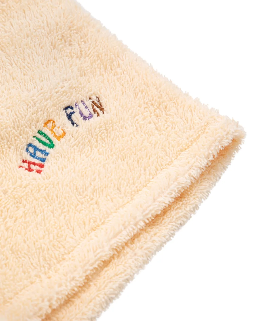 BOBO CHOSES - szorty bermudzkie z frotte Have Fun Light Yellow BOBO CHOSES - szorty bermudzkie z frotte Have Fun Light Yellow