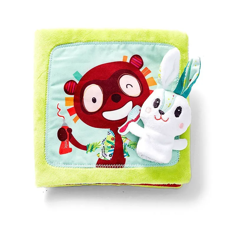 Lilliputiens - książeczka aktywizująca z pacynką na paluszek Królik dentysta Lilliputiens - książeczka aktywizująca z pacynką na paluszek Królik dentysta